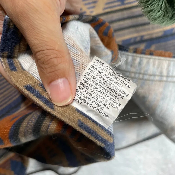 Cabela's 2XL Regular Southwestern Button Up Men's Pocket Fleece Cotton Collared - Picture 6 of 10